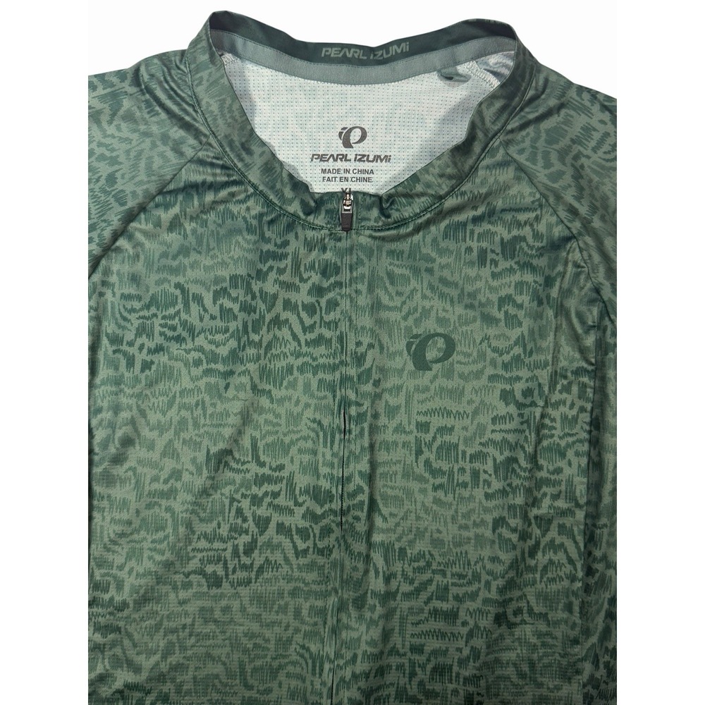Pearl Izumi Men's Interval Bike Cycling Jersey Top W/Pockets Green X Large